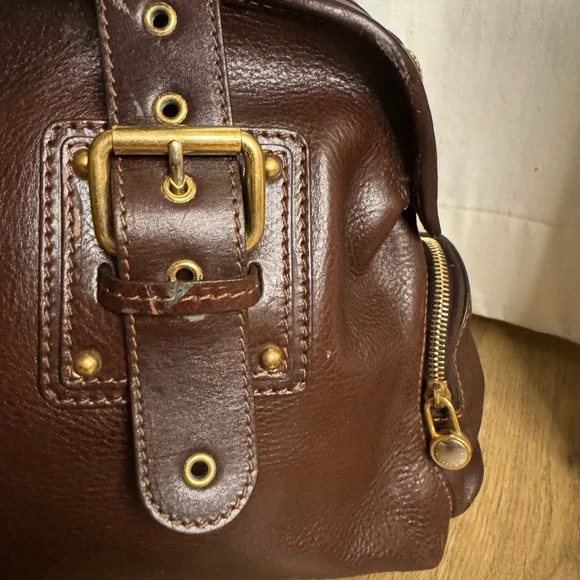 Vintage Marc Jacob Brown Patti Satchel Leather Bag - Picture 3 of 16